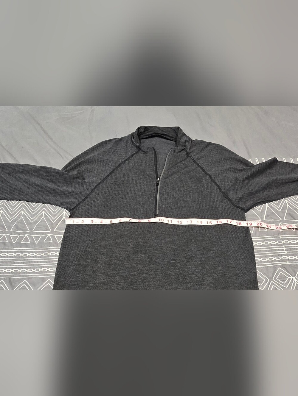 Lululemon Mens Metal Vent Tech 1/2 Zip In Grey Size Medium - Picture 4 of 6